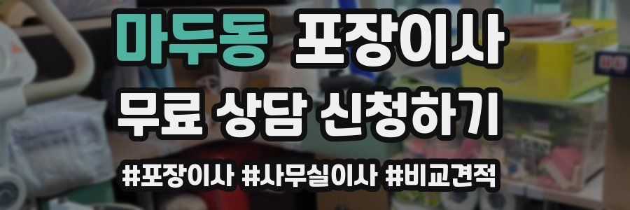 마두동 포장이사