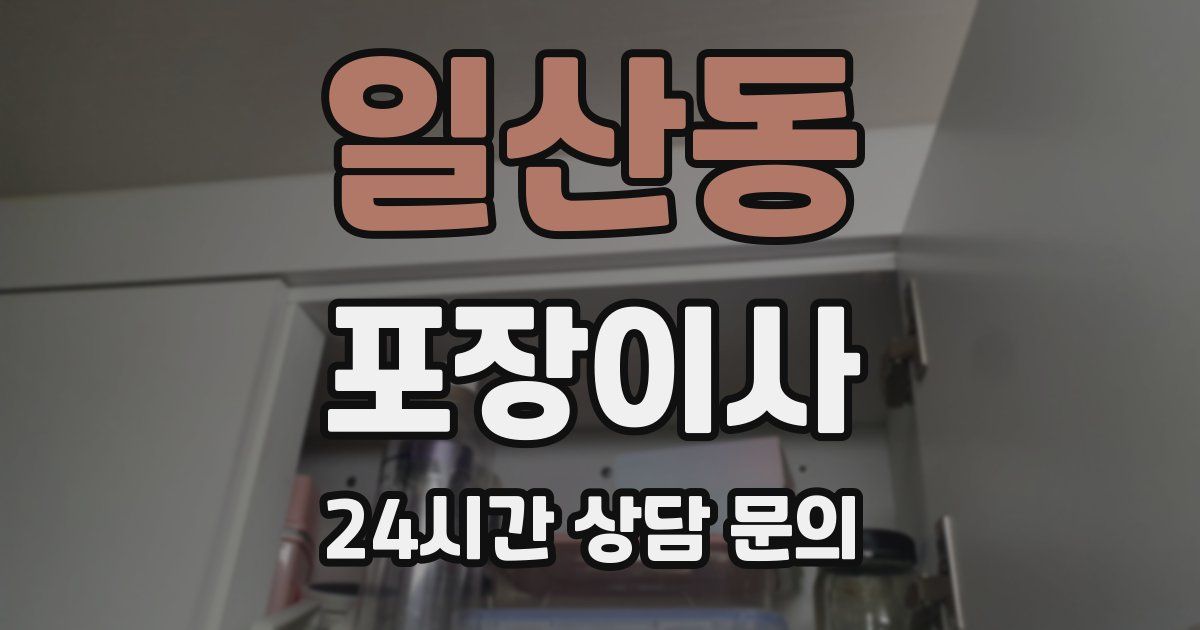 일산동 포장이사