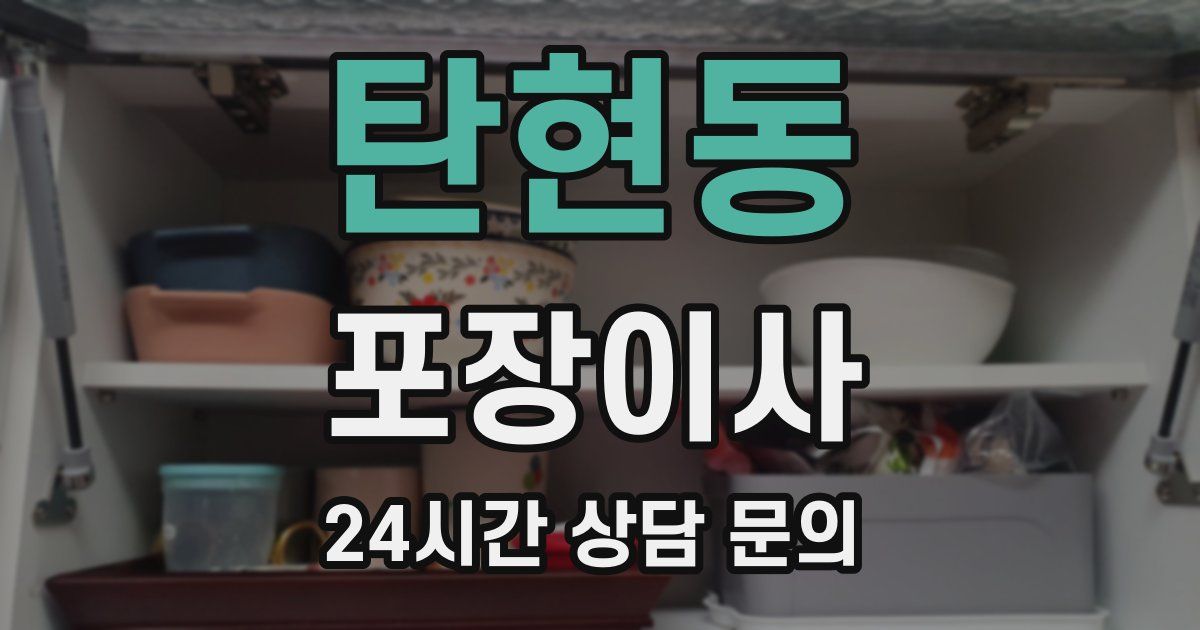 탄현동 포장이사