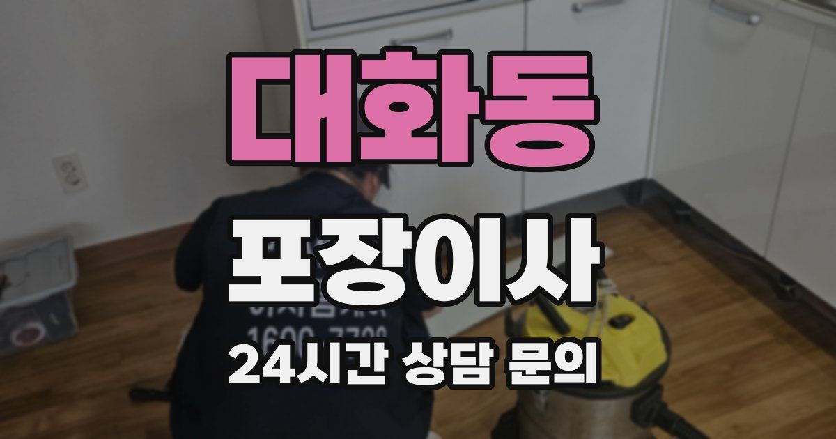 대화동 포장이사