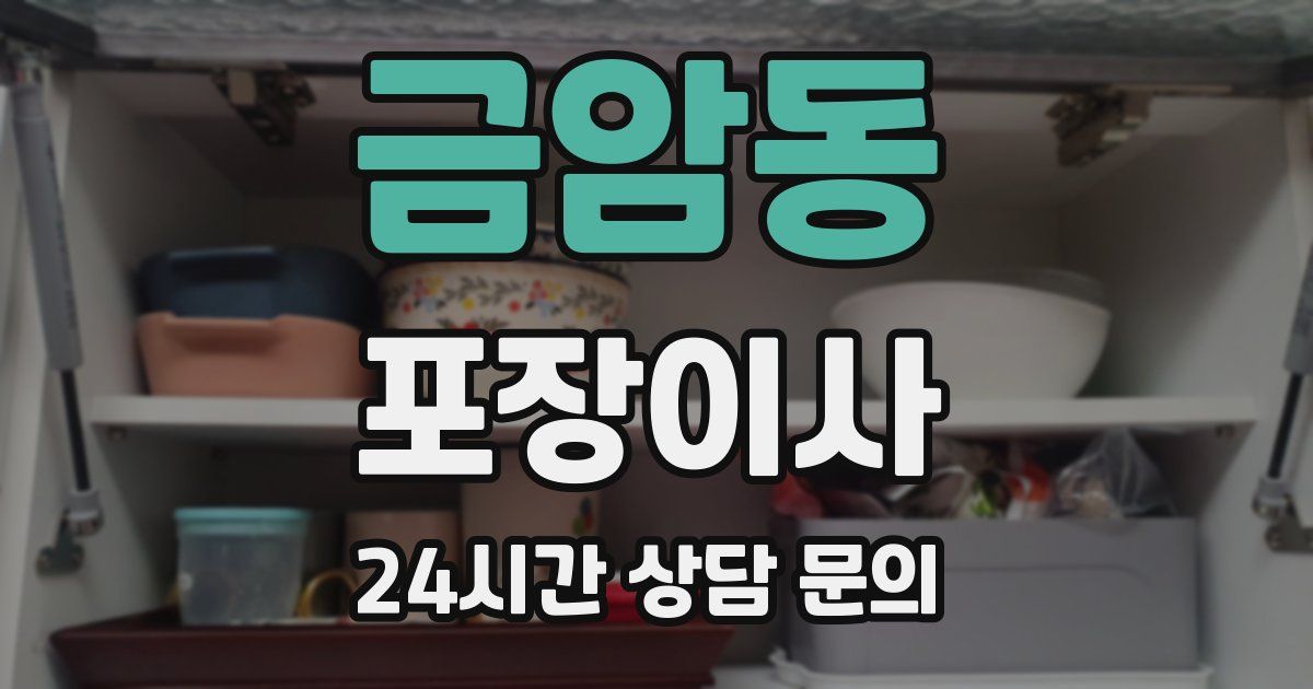 금암동 포장이사