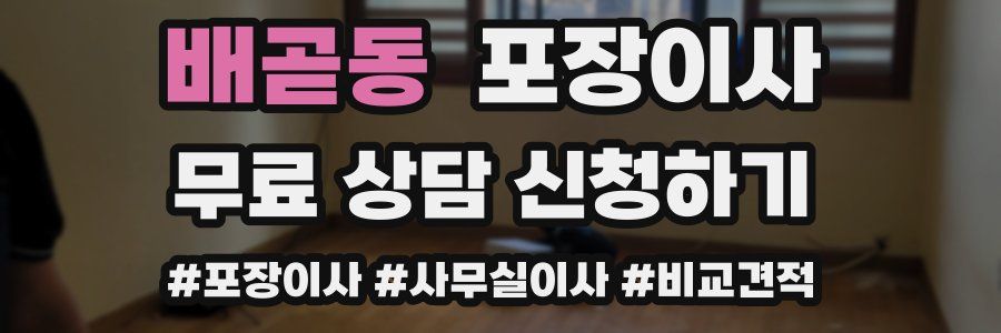 배곧동 포장이사