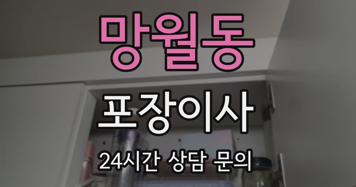 망월동 포장이사