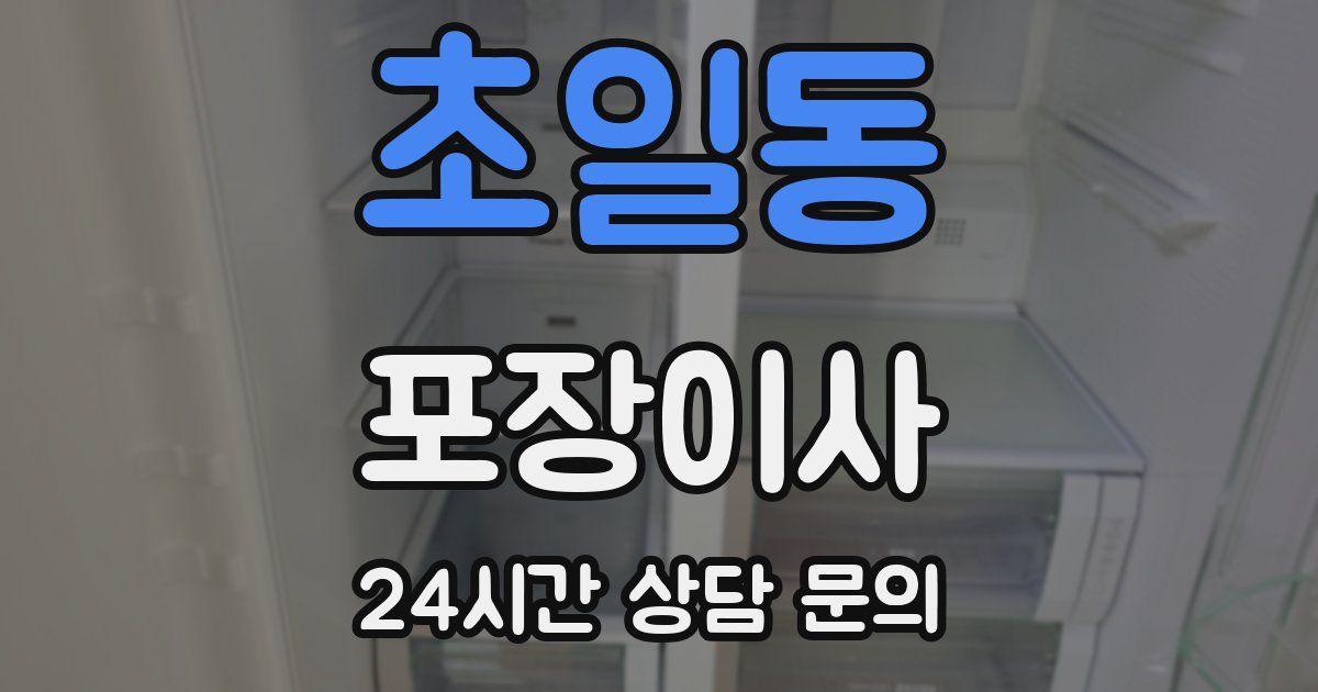 초일동 포장이사