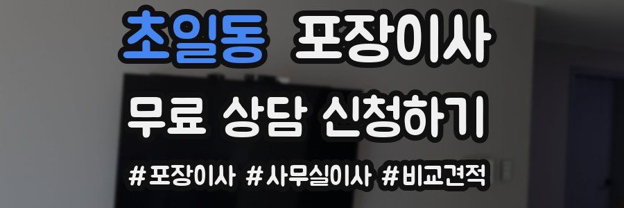 초일동 포장이사