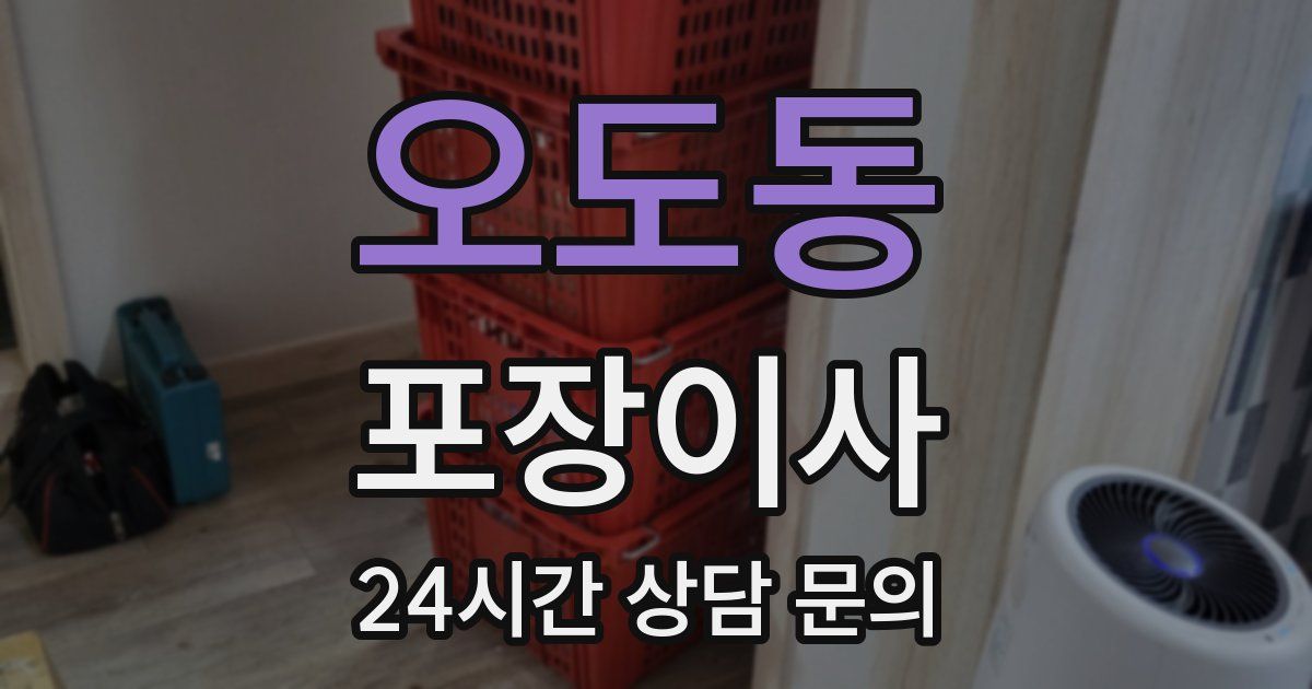 오도동 포장이사