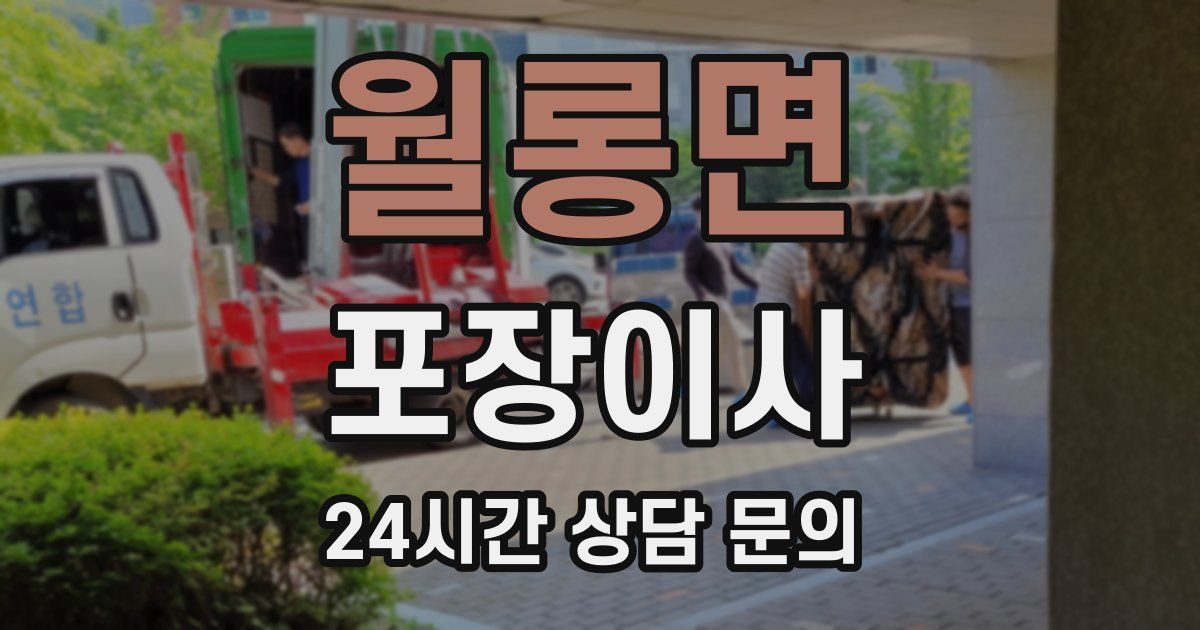 월롱면 포장이사