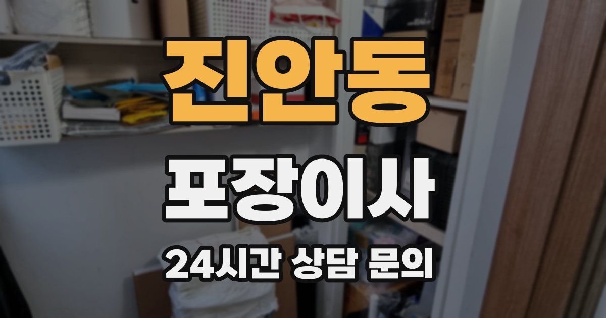 진안동 포장이사