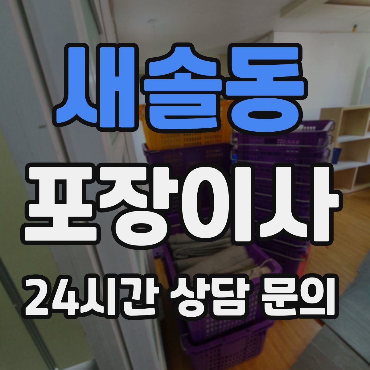 새솔동 포장이사