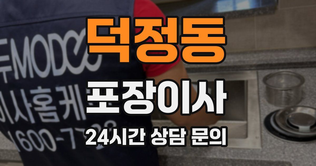 덕정동 포장이사