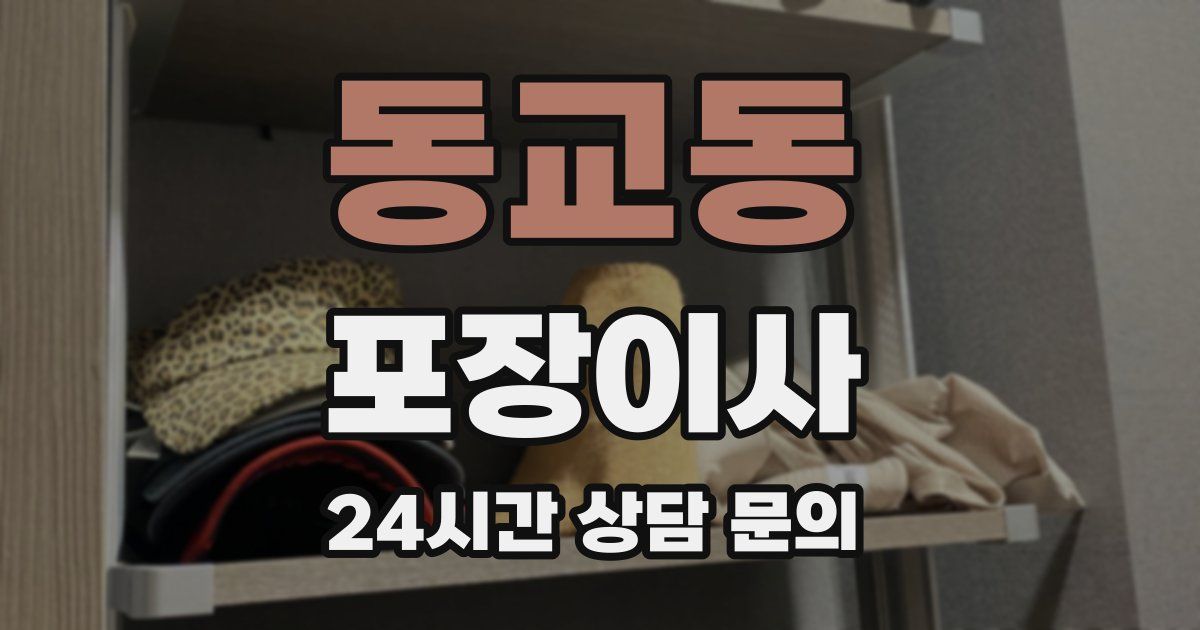동교동 포장이사