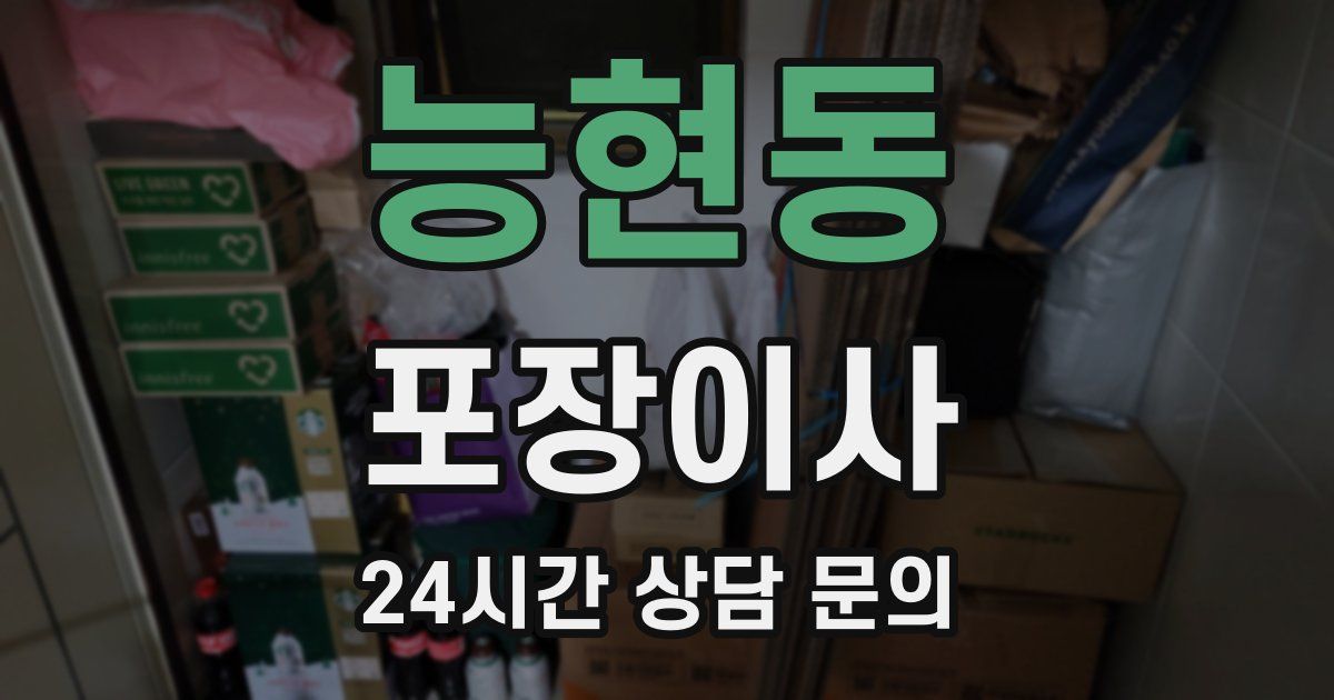 능현동 포장이사