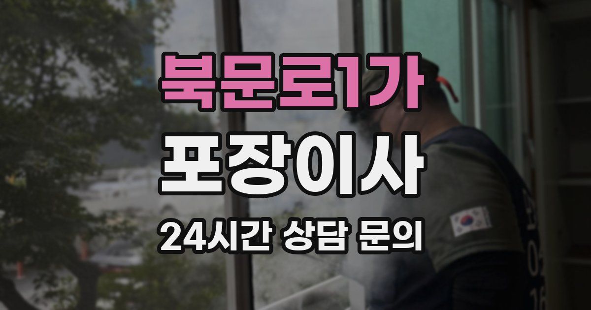 북문로1가 포장이사