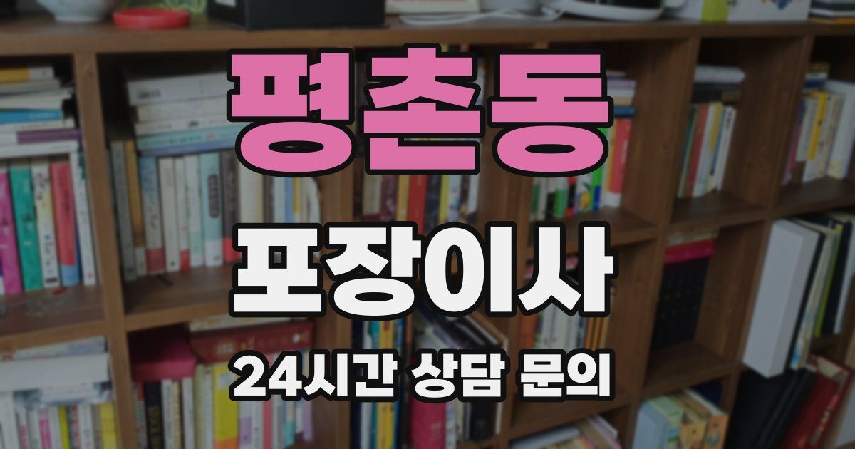 평촌동 포장이사