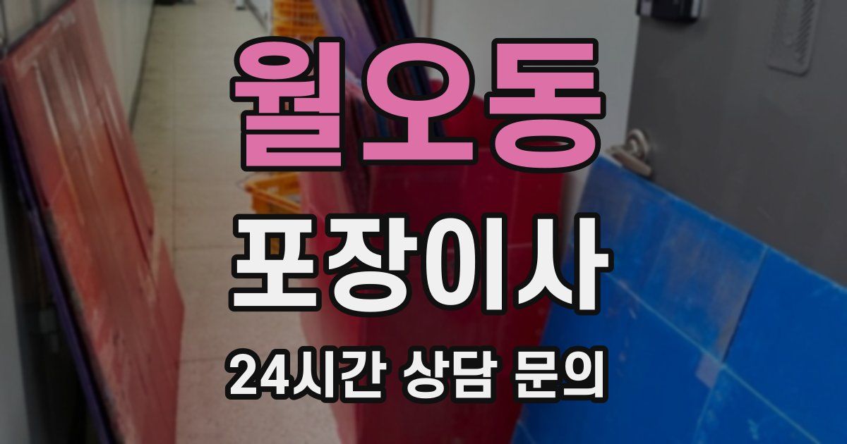 월오동 포장이사