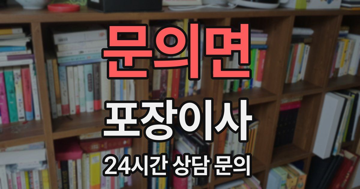 문의면 포장이사