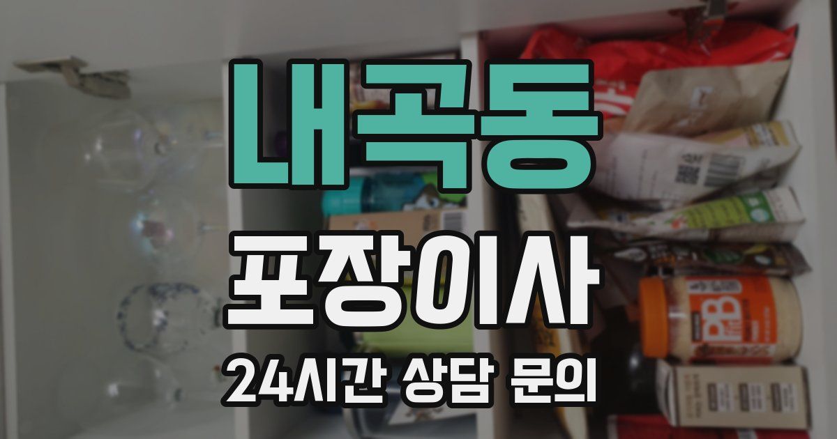 내곡동 포장이사