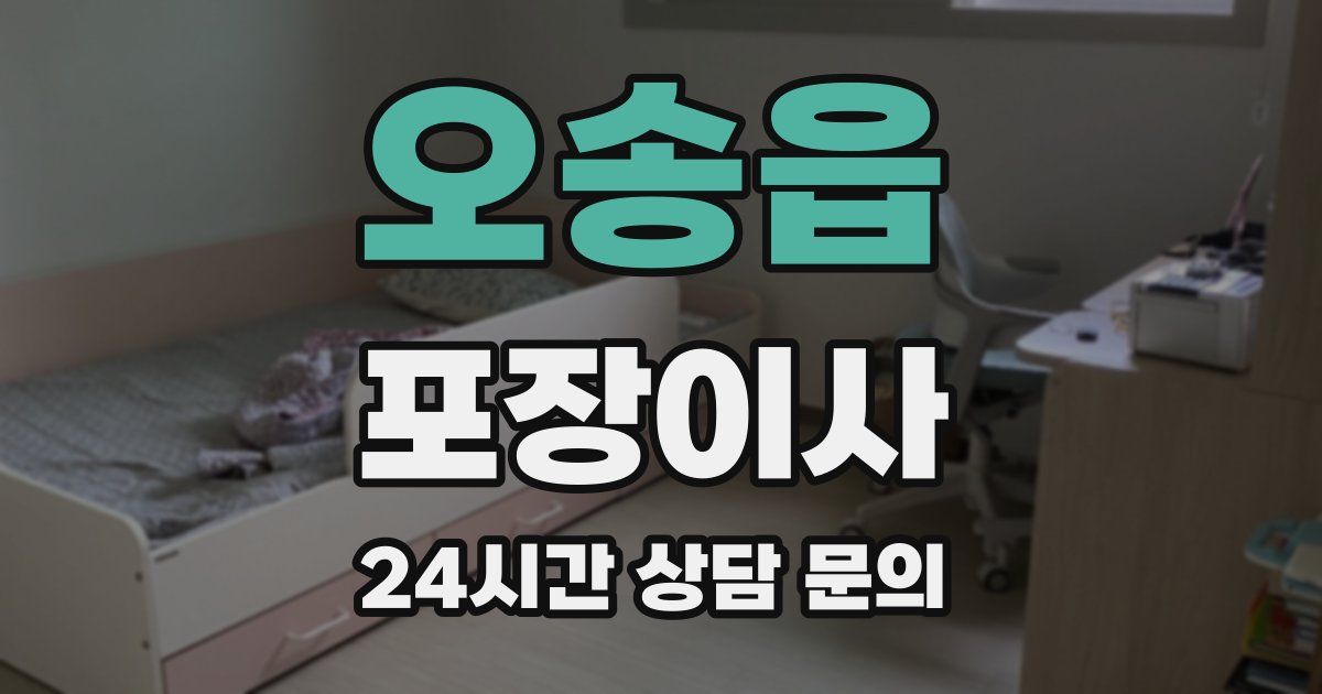 오송읍 포장이사