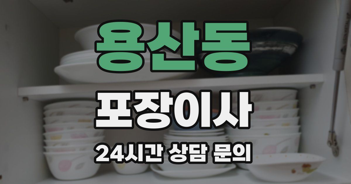 용산동 포장이사