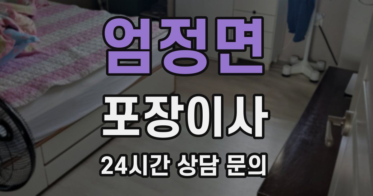 엄정면 포장이사