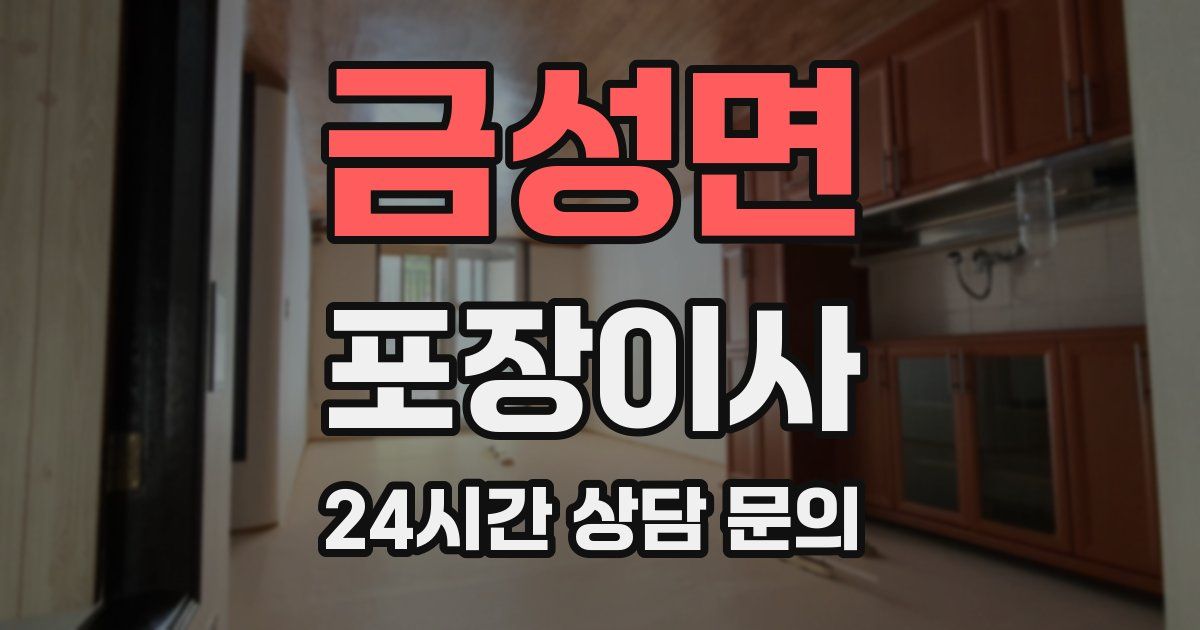 금성면 포장이사