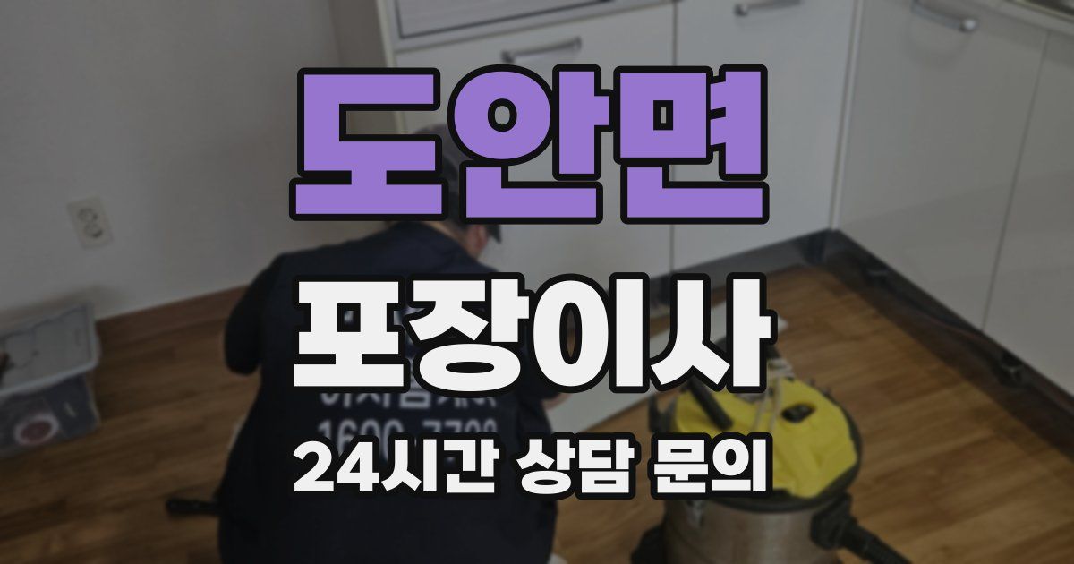 도안면 포장이사