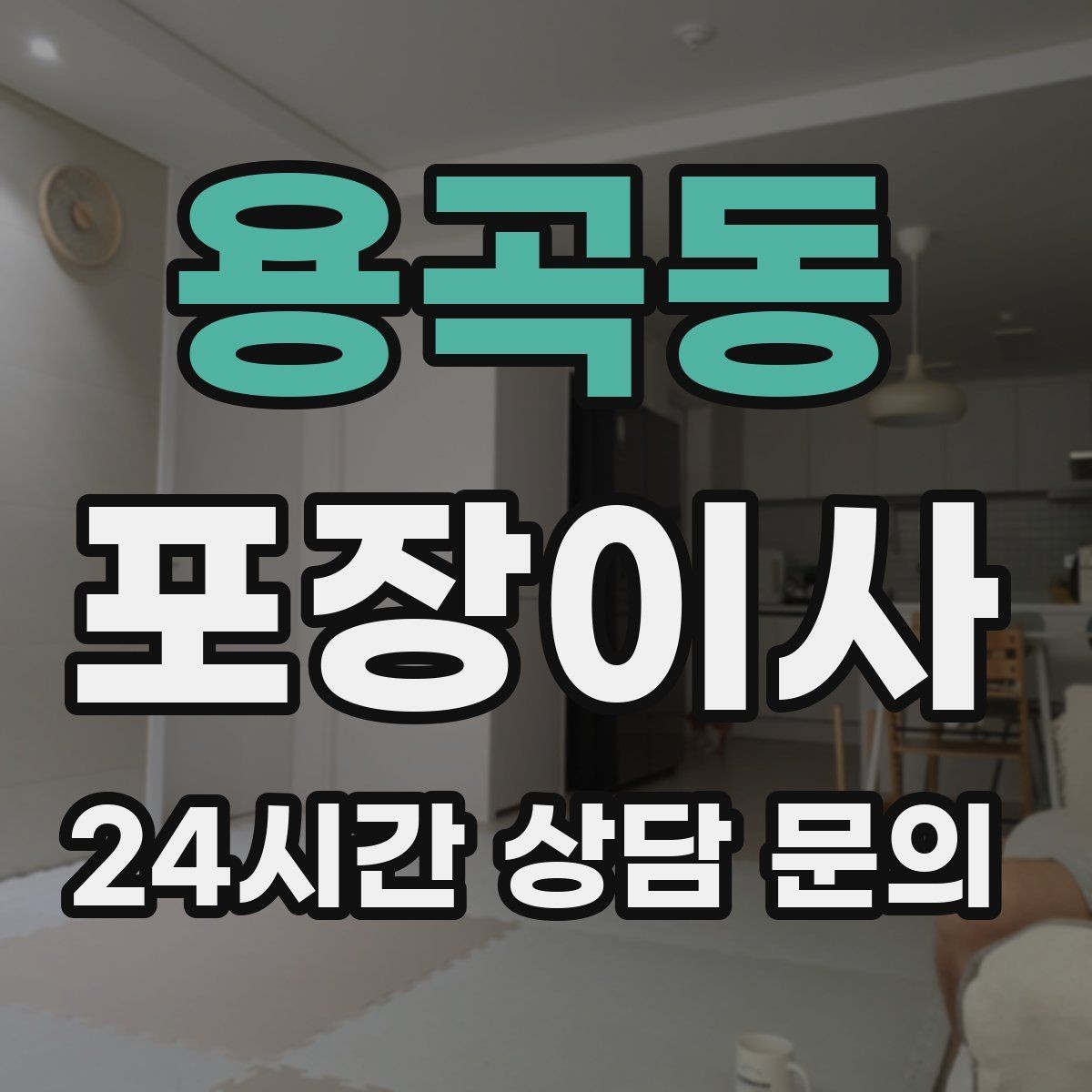 용곡동 포장이사 냉장고·세탁기 같은 대형가전 비용 포인트