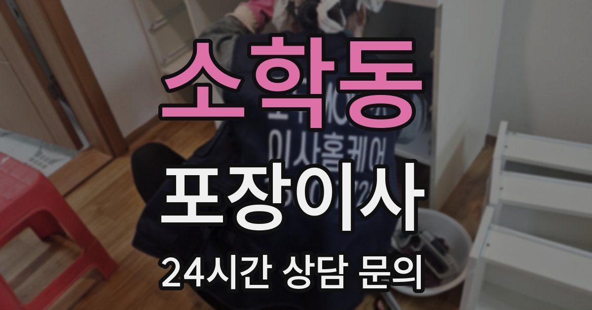 소학동 포장이사