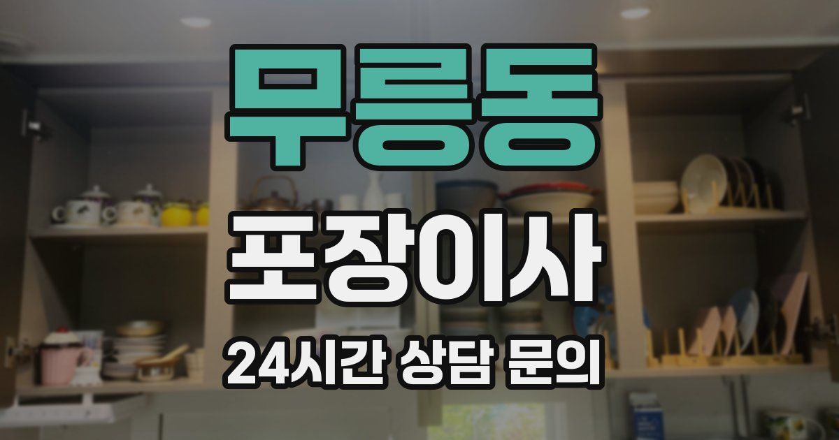 무릉동 포장이사