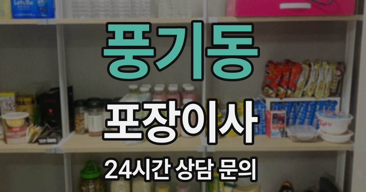 풍기동 포장이사