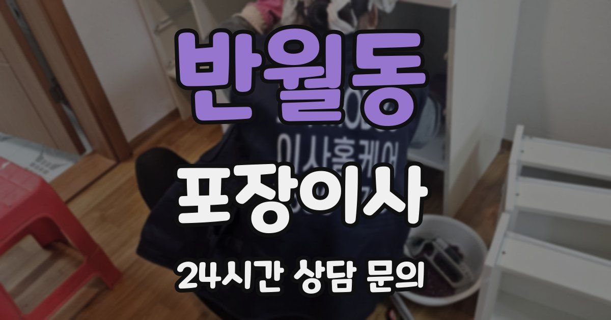 반월동 포장이사