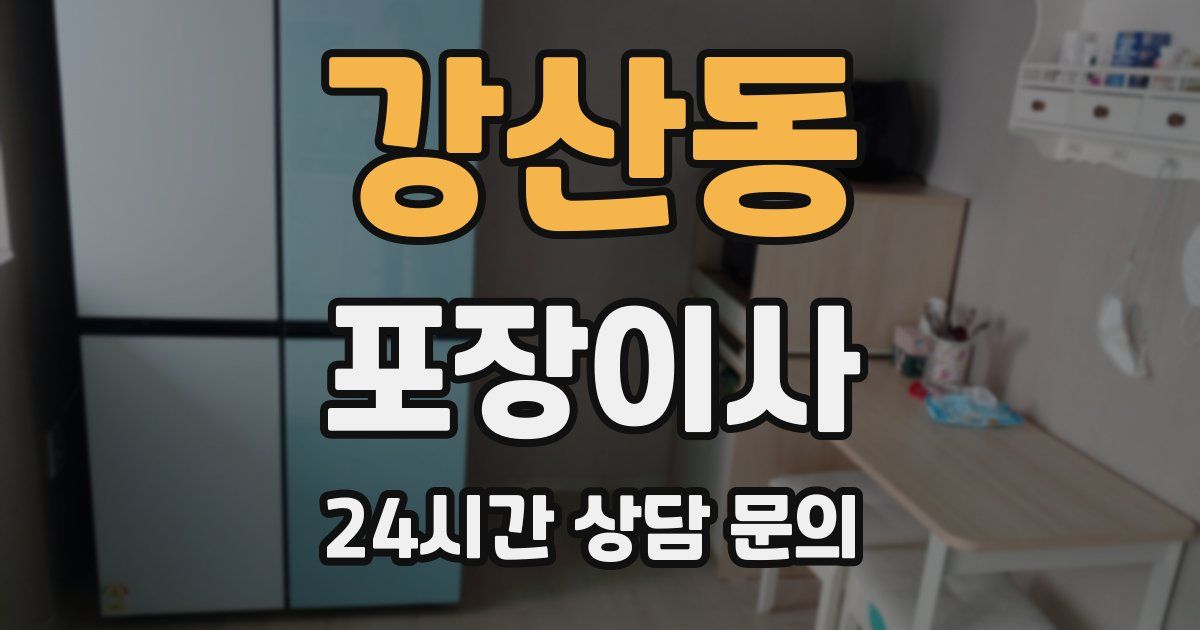 강산동 포장이사