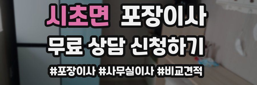 시초면 포장이사