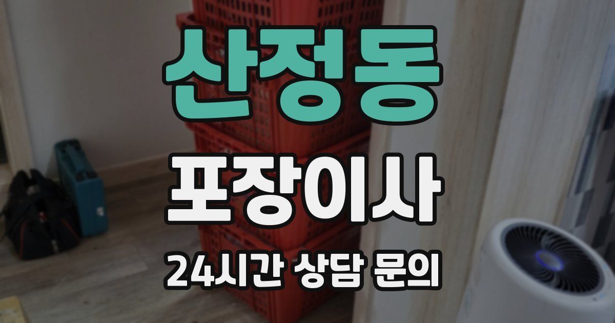 산정동 포장이사
