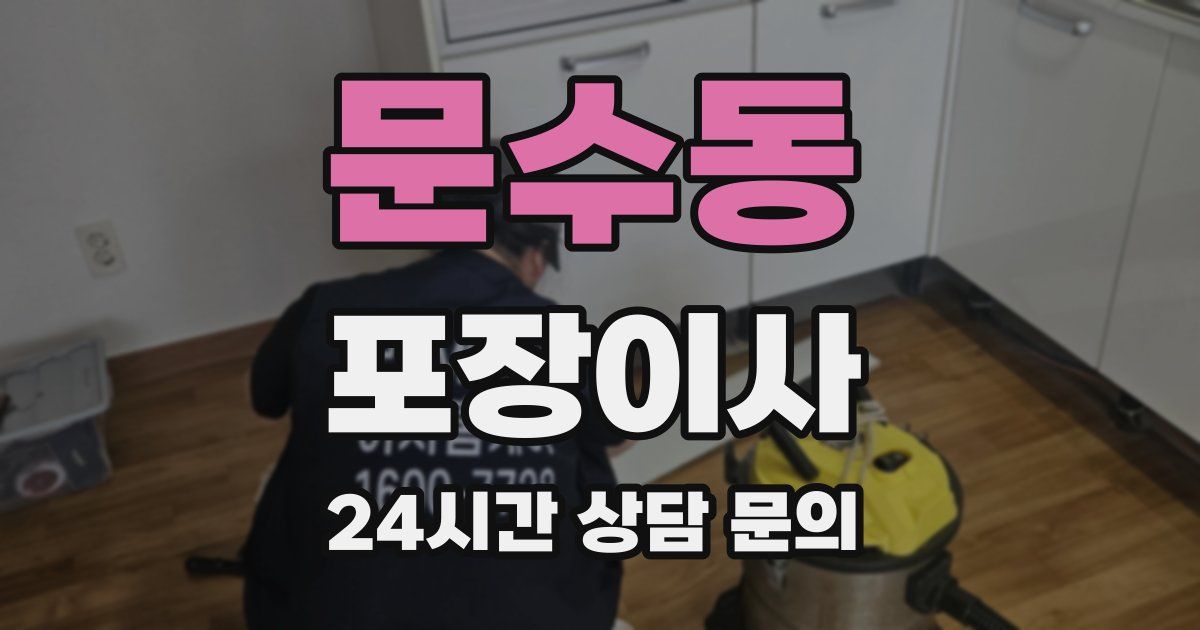 문수동 포장이사