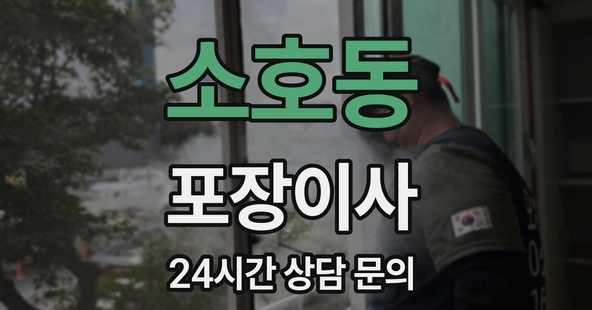 소호동 포장이사