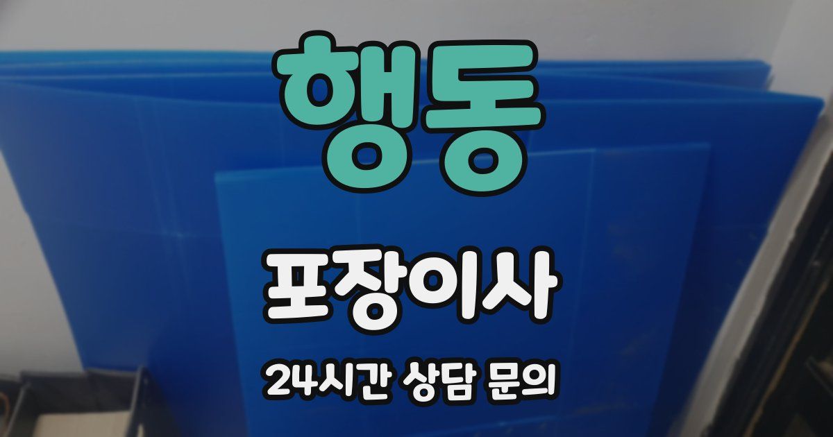 행동 포장이사