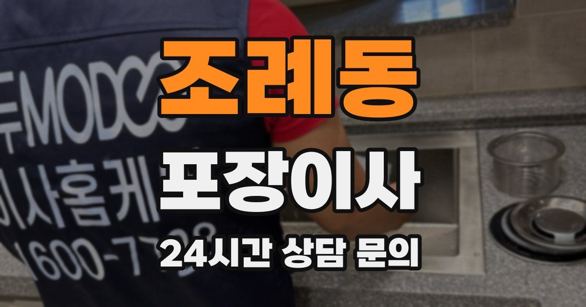 조례동 포장이사