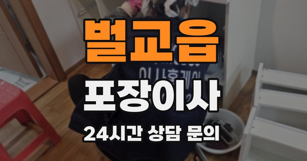 벌교읍 포장이사