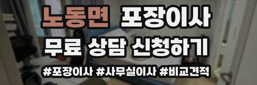 노동면 포장이사