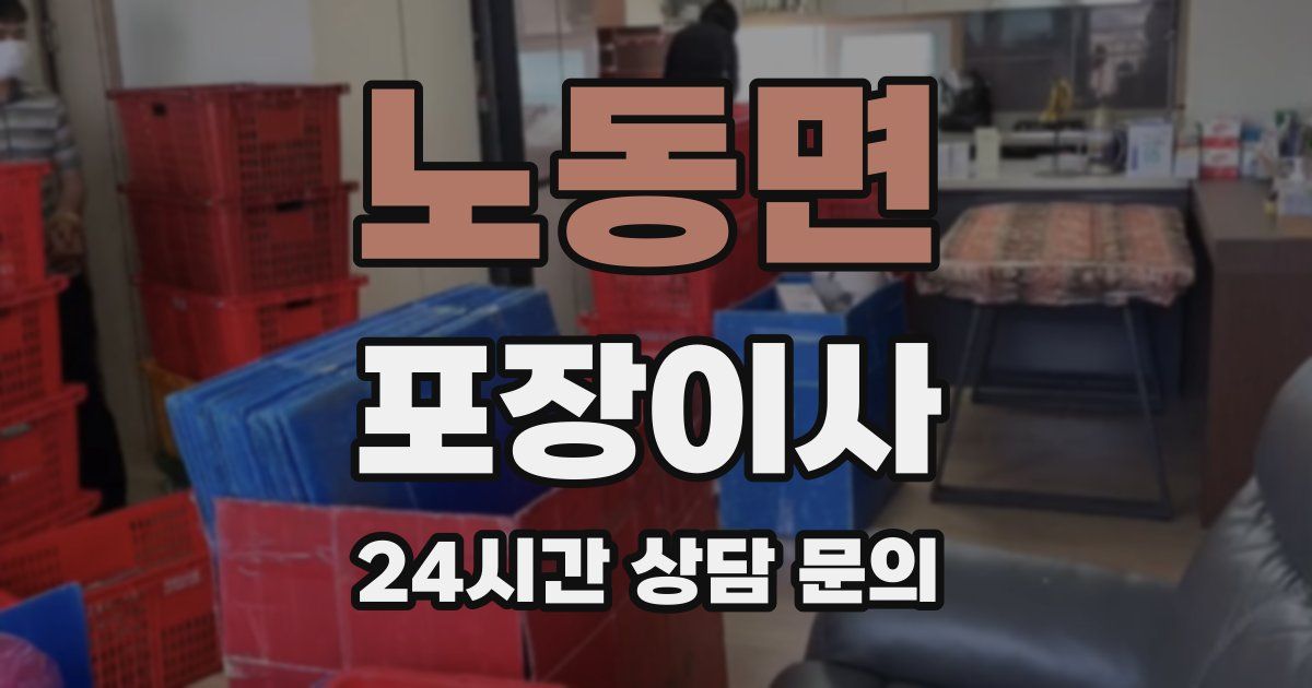 노동면 포장이사