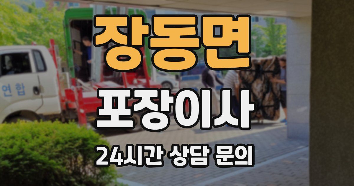 장동면 포장이사