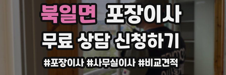 북일면 포장이사