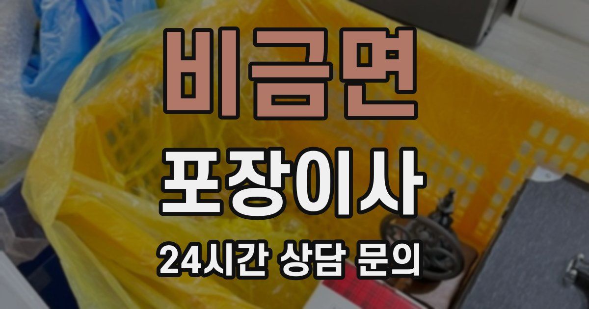 비금면 포장이사