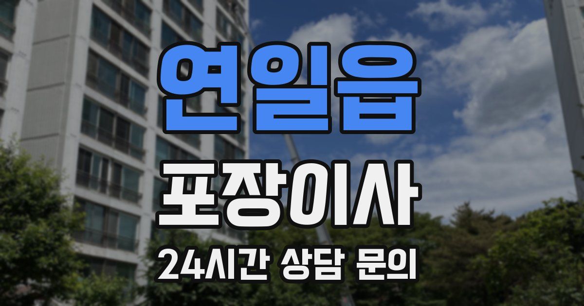 연일읍 포장이사