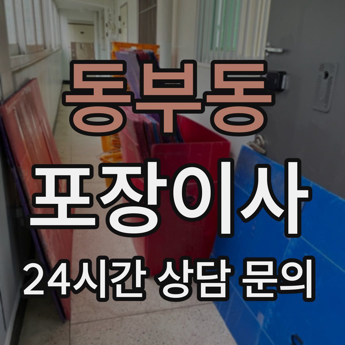 동부동 포장이사