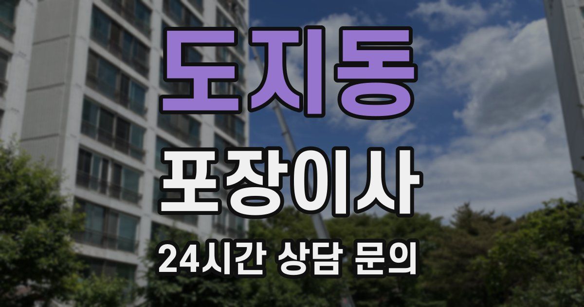 도지동 포장이사