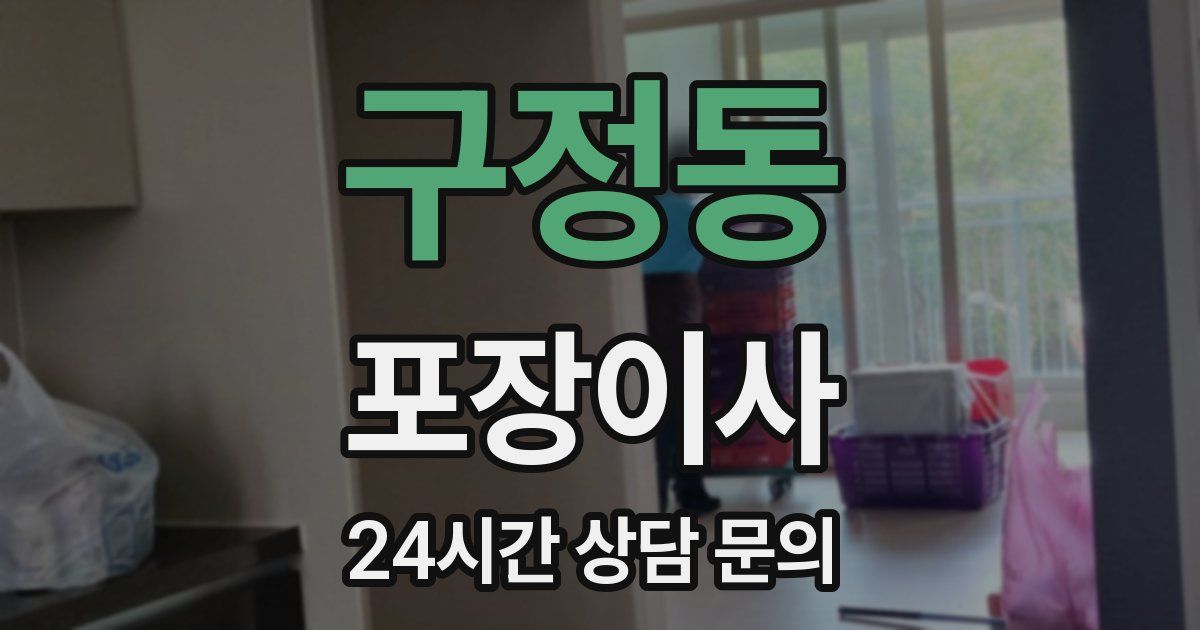 구정동 포장이사