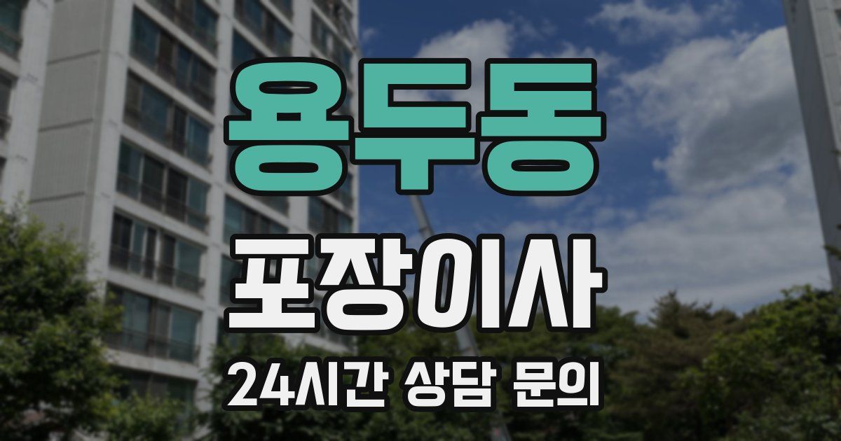 용두동 포장이사