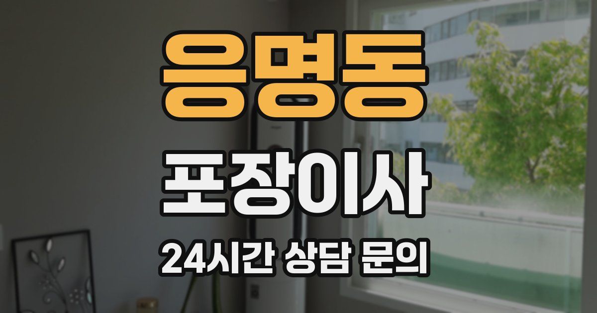 응명동 포장이사